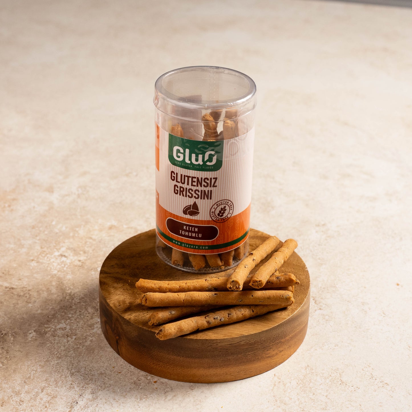 Glutensiz Keten Tohumlu Grissini 120 g
