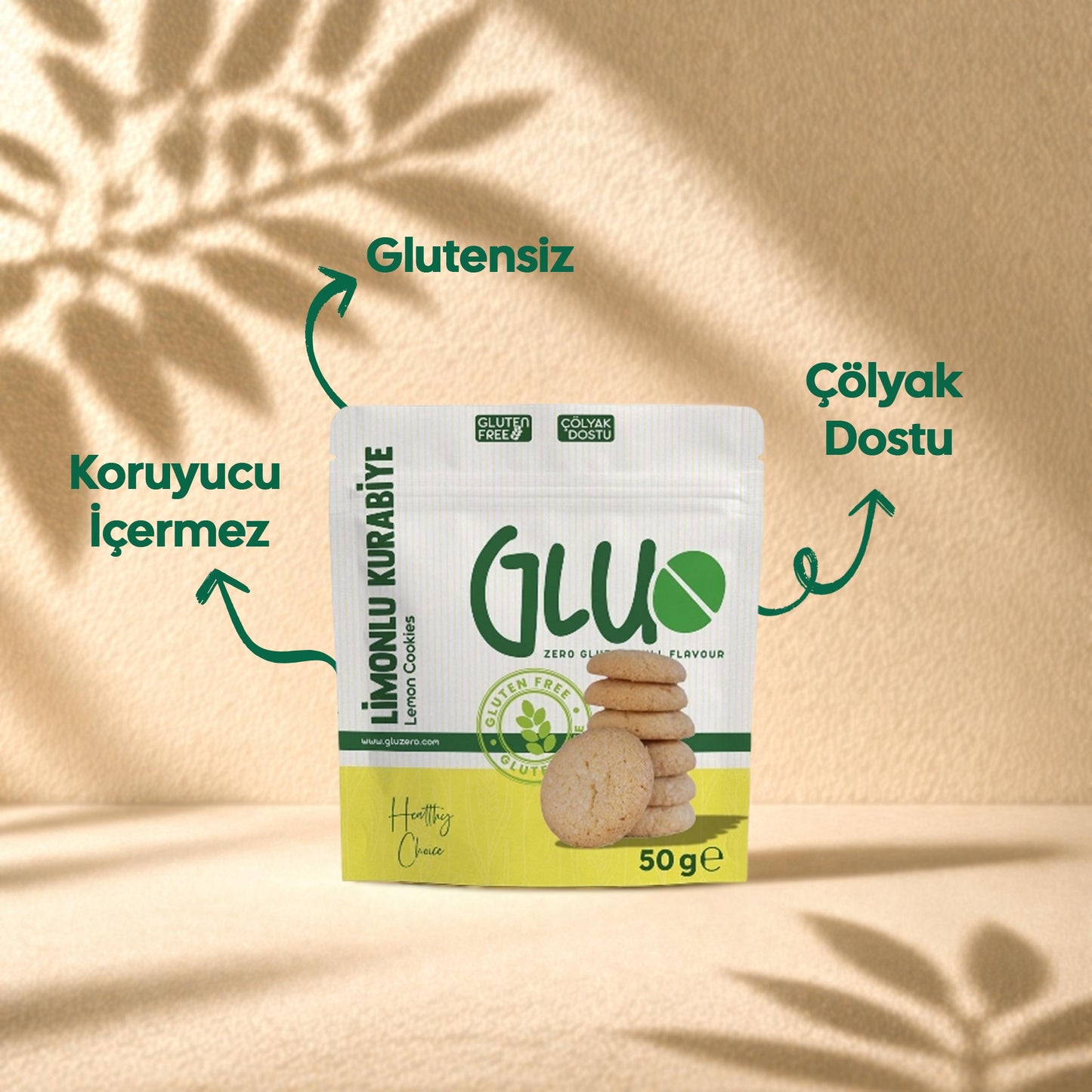 Glutensiz Limonlu Kurabiye 50 g