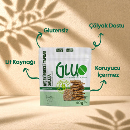 Glutensiz Ayçekirdekli Yaprak Galeta 50 g