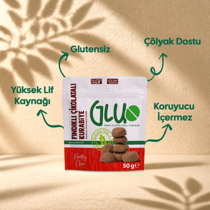Glutensiz Fındıklı Çikolatalı Kurabiye 50 g