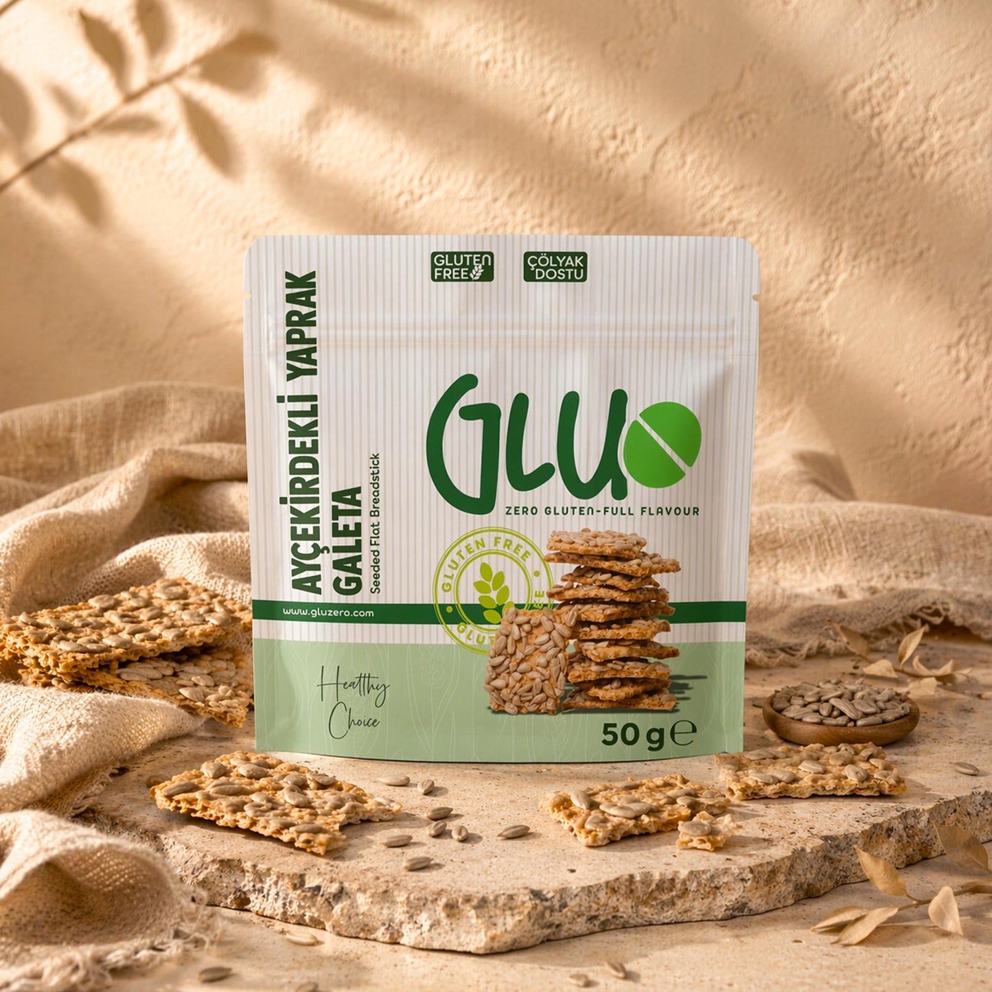 Glutensiz Ayçekirdekli Yaprak Galeta 50 g
