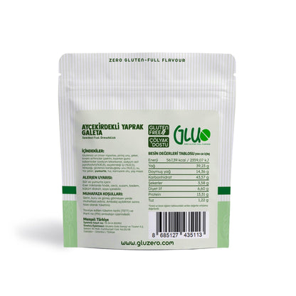 Glutensiz Ayçekirdekli Yaprak Galeta 50 g