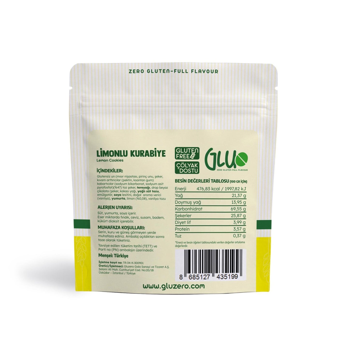 Glutensiz Limonlu Kurabiye 50 g
