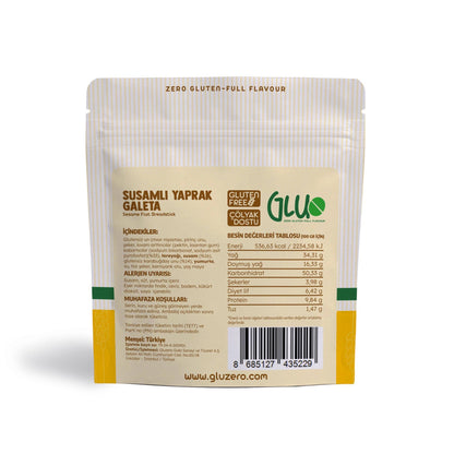 Glutensiz Susamlı Yaprak Galeta 50 g