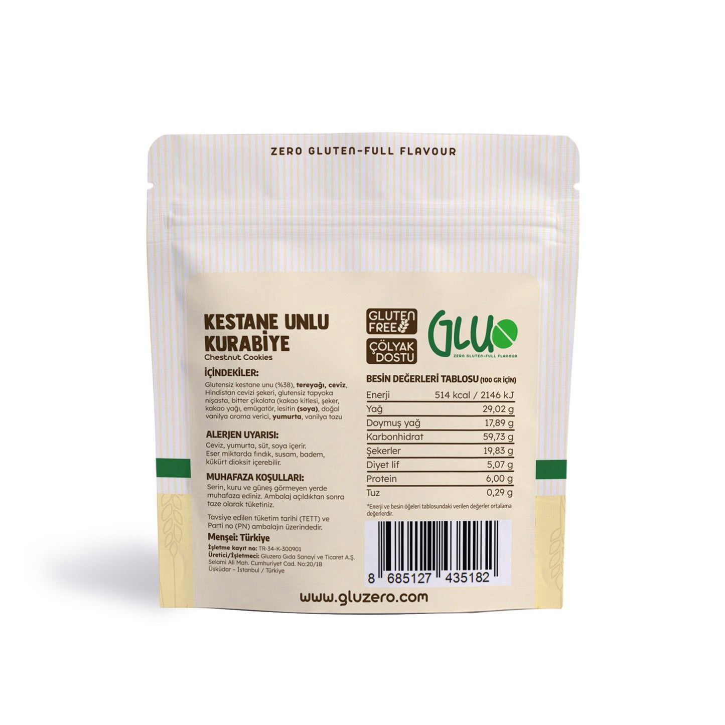 Glutensiz Kestane Unlu Kurabiye 50 g