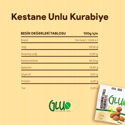 Glutensiz Kestane Unlu Kurabiye 50 g