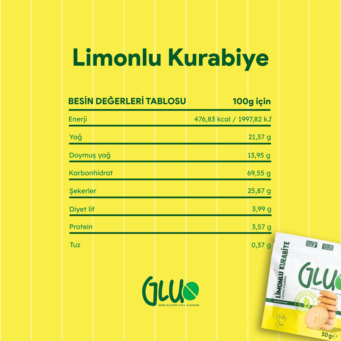 Glutensiz Limonlu Kurabiye 50 g