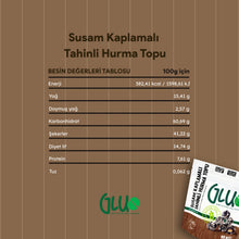 Glutensiz Susam Kaplamalı Tahinli Hurma Topu 95 g